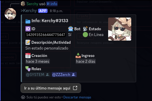 Comandos Moderación